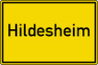 Hildesheim Ortstafel Ortseingang Schild Verkehrszeichen