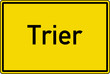 Trier Ortstafel Ortseingang Schild Verkehrszeichen