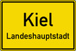 Kiel Ortstafel Ortseingang Schild Verkehrszeichen Kiel Ortstafel Ortseingang Schild Verkehrszeichen