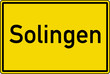 Solingen Ortstafel Ortseingang Schild Verkehrszeichen