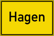 Hagen Ortstafel Ortseingang Schild Verkehrszeichen