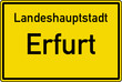 Erfurt Ortstafel Ortseingang Schild Verkehrszeichen