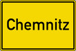 Chemnitz Ortstafel Ortseingang Schild Verkehrszeichen