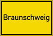 Braunschweig Ortstafel Ortseingang Schild Verkehrszeichen Braunschweig Ortstafel Ortseingang Schild Verkehrszeichen