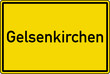 Gelsenkirchen Ortstafel Ortseingang Schild Verkehrszeichen