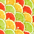 Background with citrus-fruit slices Background with citrus-fruit slices