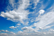 panorama blue sky with clouds