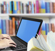 Books with a laptop Books with a laptop