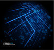 Blue abstract glowing background