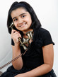 girl talking over phone