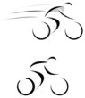 Racing cyclist - vector icon Racing cyclist - vector icon