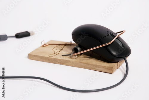 Photo: Trapped Computer Mouse Trapped Computer Mouse