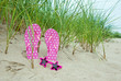 Pink Polka Dot Flip-flops