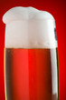 glass of beer close up