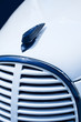 Classic White & Blue Ford Pickup Hood Ornament