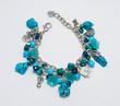 Blue bracelet with turquoise
