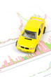 Toy car and financial graph Toy car and financial graph