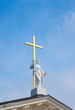 Jesus statue on the Vilnius Cathedral, Lithuania