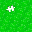 Jigsaw puzzle with one missing piece