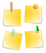 Notizzettel Set Gelb