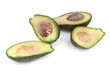 avocado fruit on white background