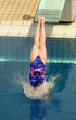 Salto desde trampolin