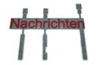 Nachrichten-Lettern rot