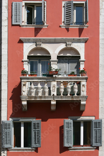 Photo: Romantic balcony on the medival building Romantic balcony on the medival building