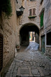 Arch on the stonepaved Garzotto street in Rovinj