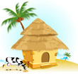 Hut with Cow