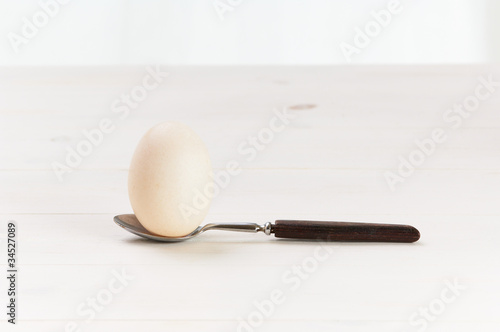 Photo: spoon and egg spoon and egg