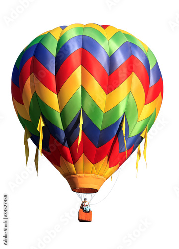 Photo: hot air balloon isolated on white background hot air balloon isolated on white background