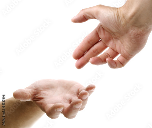 Photo: Reaching out for help Reaching out for help