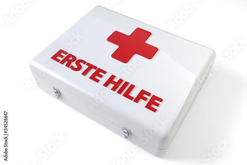 Illustration: erste hilfe kasten erste hilfe kasten