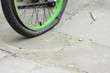 Photo: Flat tyre Flat tyre