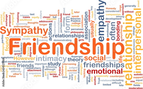 Illustration: Friendship background concept Friendship background concept