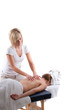 canvas print picture Back massage