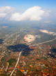 Aerial view of motorway