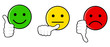 Iconic illustration of satisfaction level