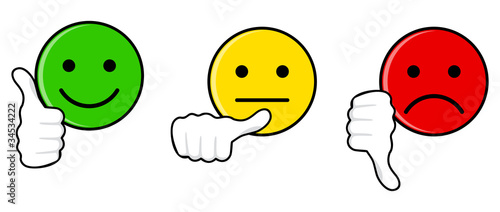Vector: Iconic illustration of satisfaction level Iconic illustration of satisfaction level
