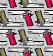 gun and bullet pattern