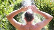 Man taking a shower