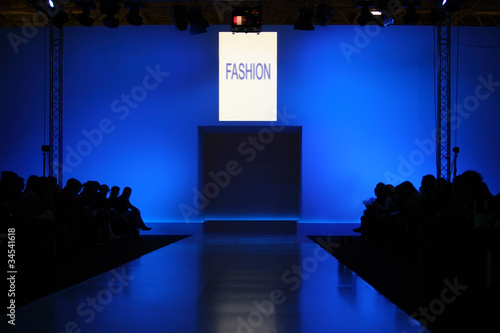 Photo: podium before showing new collection of clothing podium before showing new collection of clothing