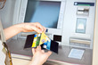 Photo: Cash withdrawal with Visa card Cash withdrawal with Visa card