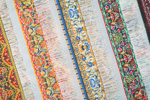 Photo: Five carpets lie on each other bias Five carpets lie on each other bias