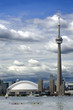 Toronto city skyline with CN tower