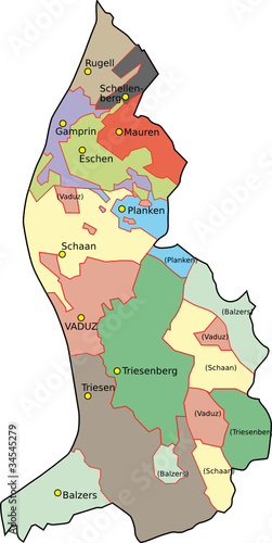 Vektor: Liechtenstein Liechtenstein