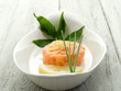 salmon tartare with lemon and chive