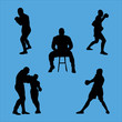 boxing silhouette collection