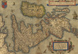 Antique Map of Britain, by Abraham Ortelius, Antique Map of Britain, by Abraham Ortelius,